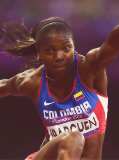 todorokim:  Catherine Ibargüen (Colombia) wins Olympic silver at triple jump 