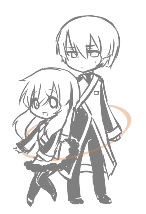 kaisukidoodles:KUBIKO &amp; KUBI SHUNE doodleUtaus &copy; KaiSuki