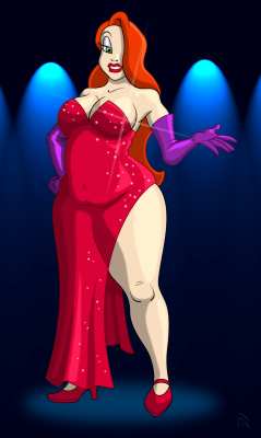 rainbowthundercunt:  BAM! This is probably what I would look like as Jessica Rabbit. Hehe 