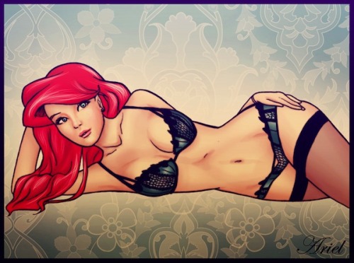 artforadults:  Lingerie disney princesses by etipuj rules via