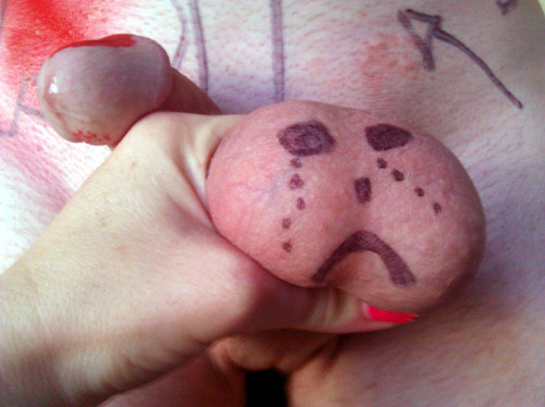 slavewade:  Goddess Lexi gave me sad balls.   www.FemdomEmpire.com 