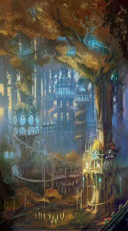 lohrien: Stand Off Lothlorien Moria Gate Illustrations by Tara Rueping 