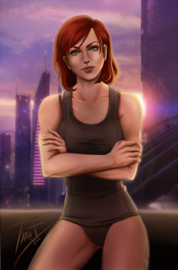 femshepfit:  (Devious by Sorael-Ignis) Here, Tumblr. Have some AWESOME FemShep fan art. It’ll make you happy, I promise. 