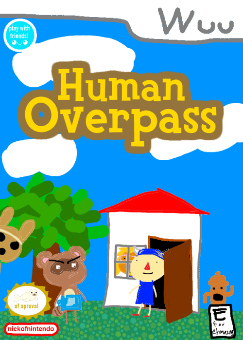 nickofnintendo: oop’s somehow i leaked the cover art for Human Overpass oh noooooo 