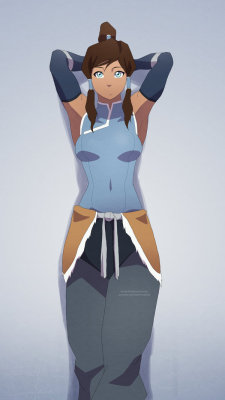 moxie2d:  Korra Chillin - Book 2 by *moxie2D