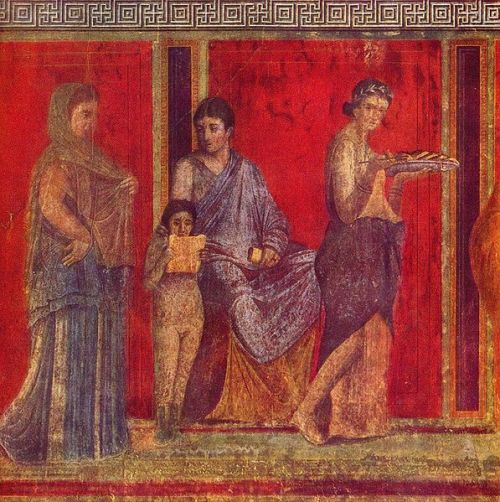 collective-history:Fresco depicting the reading of the rituals of the bridal mysteriesvia