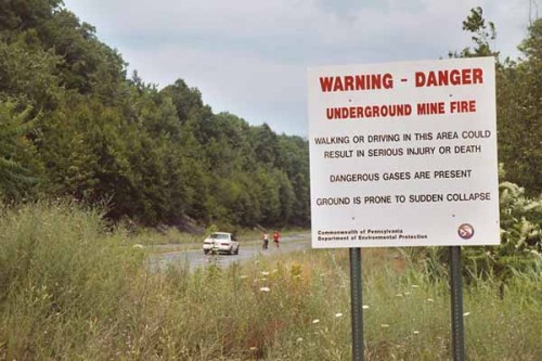 creepyabandonedplaces:Centralia, Pennsylvania Centralia was a huge mining town in Columbia County. M