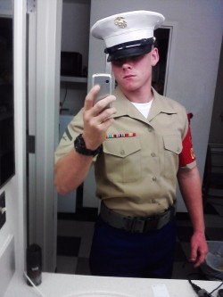 servant4alphas:  Young White Alpha Marine Sir, deserving of respect, service, and worship. Always an honor to serve Men that defend our country. 