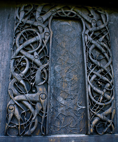 rmichaelmilam: Nordic Door, carved showing Yggdrasil, the Tree of Life from Norse mythology.