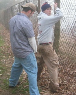 whpitout:  pissin’ between his buddy’s legs