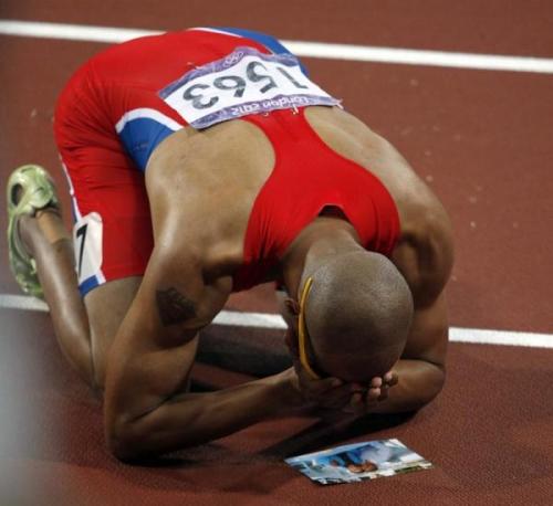 XXX  Felix Sanchez. At the Beijing Olympics, photo