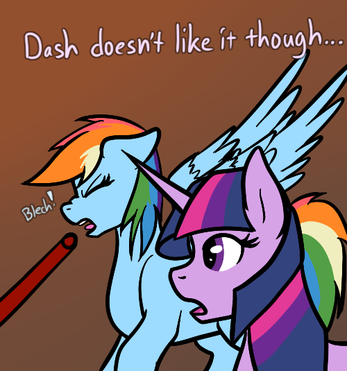 askblinddash:  Rainbow Dash: Are you sure you’re ok? Your heart is kinda going
