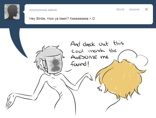 ask-the-merbrothers:Gilbert: B-Birdie! It’s Awesome me! Matthew: O-Oh…. Sorry about that. 