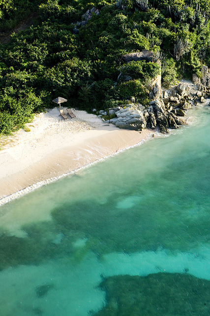 Honeymoon Beach at Peter Island Resort, British Virgin Islands (by Peter Island_BVI).