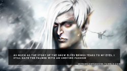 skyrimconfessions:  “As much as the story of the Snow Elves brings tears to my eyes, I still hate the Falmer with an undying passion” Image Credit http://skyrimconfessions.tumblr.com/