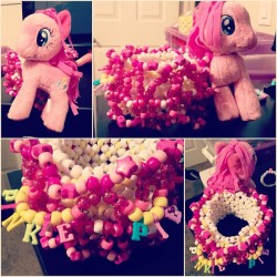 myfavoritedaydream:  pinkie pie! for @heatherkittie #kandi #kandicuff #epickandi #mlp #pinkiepie #cuff #plur #mylittleponies (Taken with Instagram)  Omg