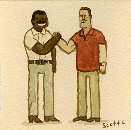 scottlava:  “What’s the matter? The CIA got you pushing too many pencils?”
