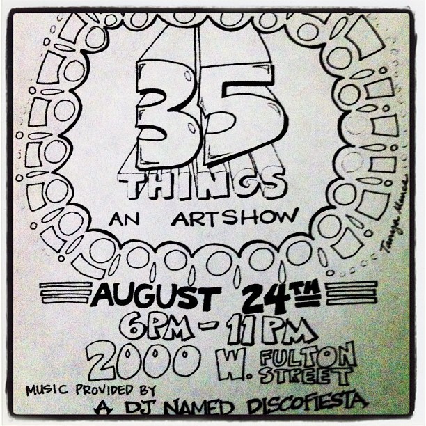 Hope to see you there! #artshow #BDparty #DJ #music (Taken with Instagram)
