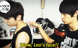 chajung-blog:  N interviewing Leo’s back. ☆ 
