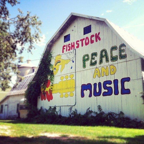 Door County’s coolest venue, Camp David’s party barn, where Dave Ellmann has been staging concerts for more than 20 years. He also provides Northern Door’s only large-scale affordable seasonal housing on this old dairy farm. (Taken with Instagram)