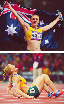 nikkiriarchive:   Sally Pearson of Australia wins gold in the Women’s 100m Hurdles
