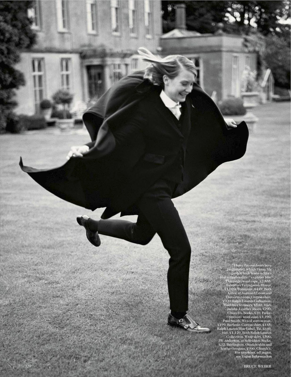 vogueweekend:
“ “If I Take Your Picture Mia, Will You Take Mine?”, Mia Wasikowska photographed by Bruce Weber in British Vogue September 2012
”