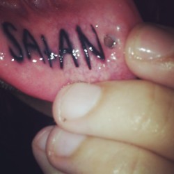 tattoogram:  Stay satan. Got it touched up.