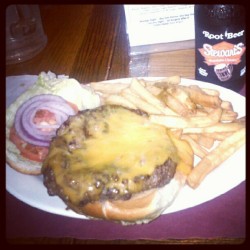 My first ever Instagram of a meal. ŭ burgers at Tumulty&rsquo;s. (Taken with Instagram)
