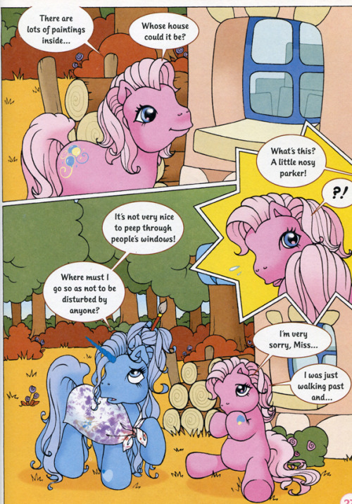 heckyeahponyscans:My Little Pony Annual 2005 (G3) “Pinky Pie and the Artist“Dr