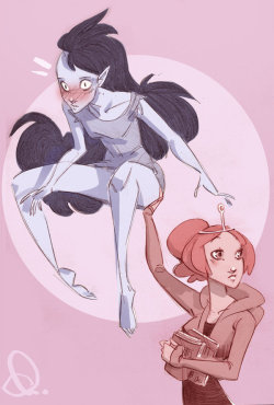 batlesbo:  Butt. by *batlesbo Oh it’s been so long since I did a little fanart. Felt good! (hope it continues!)Favorite thing about this ship is probably the fact that Marceline floats. So. Many. Possibilities. (and so fun to draw) 