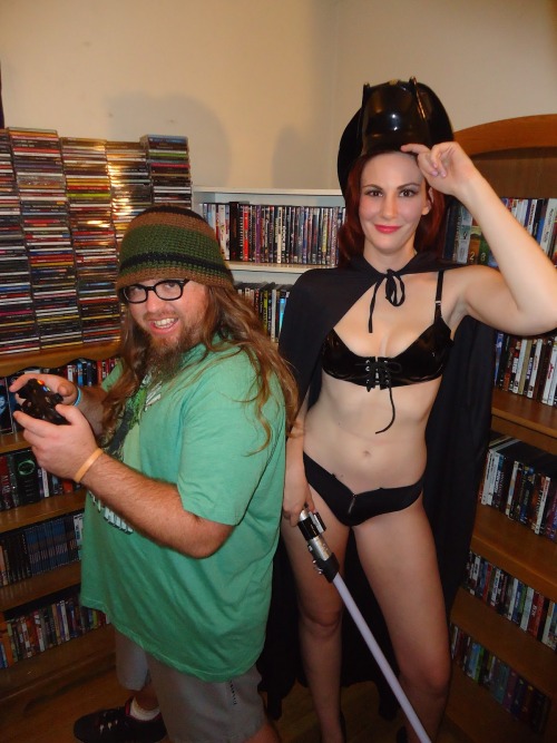 starwarsgonewild:  CLICK FOR VIDEO!  Kat Sheridan as Sexy Darth Vader (“Just Cos” Web Film Promo) http://katsheridanactress.blogspot.ca/2012_04_01_archive.html 