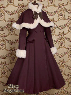 kawaii-lolita-lover:  Victoire Long Court The link: http://www.marymagdalene.jp/contents/outwear/243/0402/