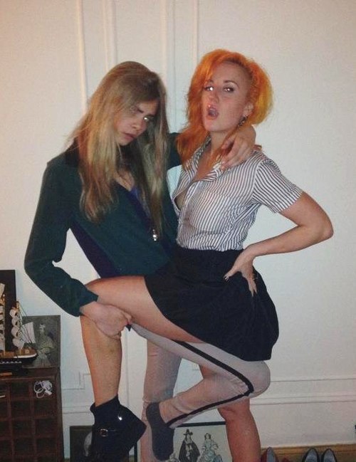 Cara Delevingne and Aimee Phillips
