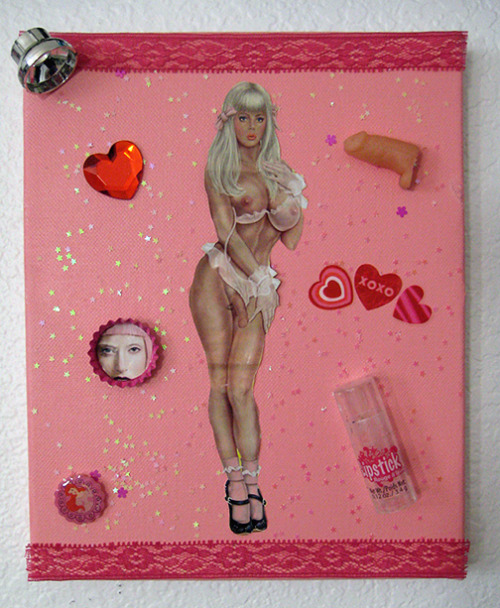 Porn photo Feminization collage by Lycia Storm