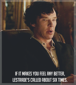 cumberbitchsandwich:   February 24th, 2011. ‘For Sale: Mycroft Holmes. Tall, fat and annoying. Must go immediately. Call for details.’   