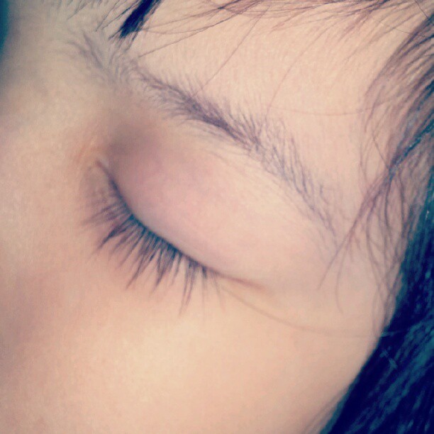 I wish my eyelashes are this long (Taken with Instagram)