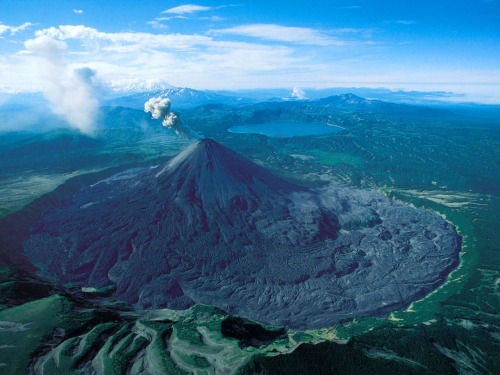 Karymsky Volcano in Kamchatka Peninsula, Russia.