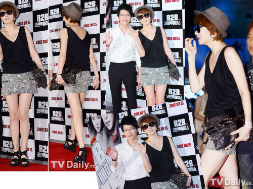 Sunny &amp; Uhm Ki-Joon at ‘R2B: Return to Base’ VIP movie premiere.