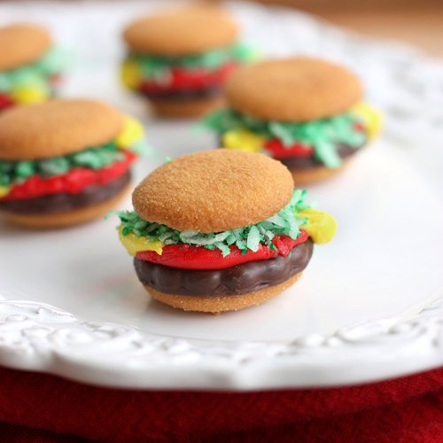 Sex gastrogirl:  mini burger cookies.  pictures