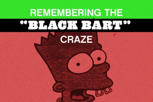 Remembering The “Black Bart” Craze (via @egotripland) Browsing the Net, I came across a recently produced homage to the once ubiquitous “Black Bart Simpson” tee-shirts of the early ’90s. These homages started popping up on streetwear