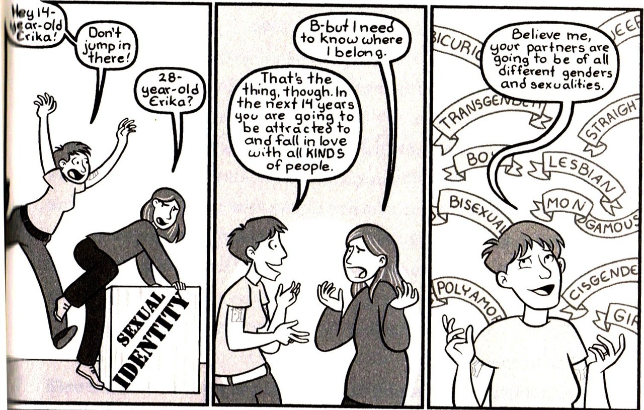 actuallyeliana:  Erika Moen’s comic from the book The Letter Q  