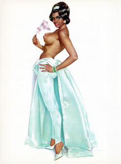 Vintagegal:  African American Pin-Up Illustrations For Playboy Magazine By Alberto