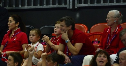 royalwatcher:Day 12 of the Olympics—Members of the Danish Royal Family and Sweden’s King Carl Gust