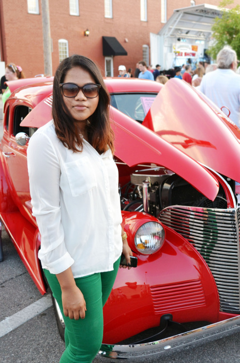 Vintage car show. Cars and girls, I&rsquo;m obviously trying to appeal to my male demographic. H