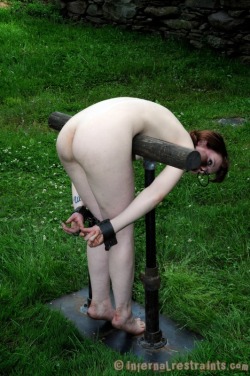 likeabikeseat:  ingenious.  seriously. decius-c:  Public insemination station for used slave girls. kathisdom:  smutcentral:  infernalrestraints.com (via unbehaglich : sweatandchains)  Outdoor fun-Dom   