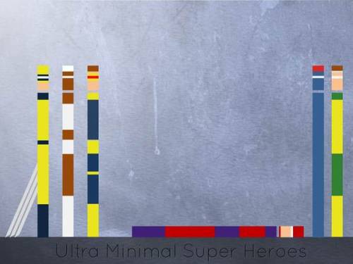 herochan:  Ultra Minimal Superheroes Created by Eyal Rosenthal 