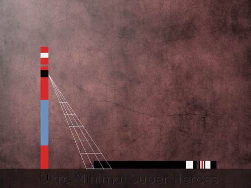 herochan:  Ultra Minimal Superheroes Created by Eyal Rosenthal 
