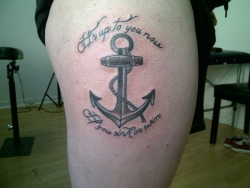 fuckyeahtattoos:  letgo-and-moveon: The anchor