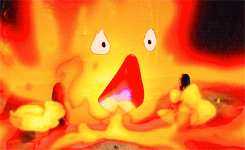 kingiorek-blog:  Calcifer Appreciation Post - Howl’s Moving Castle 