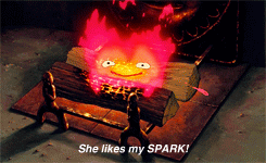 kingiorek-blog:  Calcifer Appreciation Post - Howl’s Moving Castle 